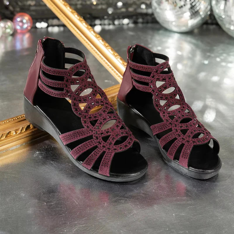 Happy™ FashionSandals - Elegant Modekil Med Bakdragkedja Sandaler