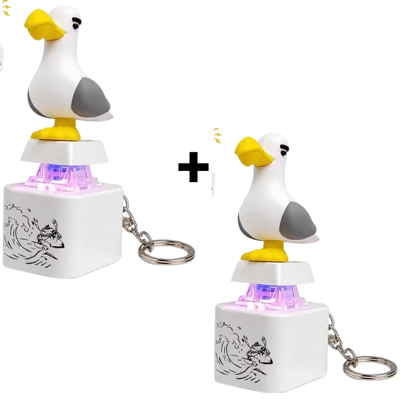 Kletshuts™ SeagullKeychain 1+1 GRATIS - Måskljudsknapp Leksak Nyckelring