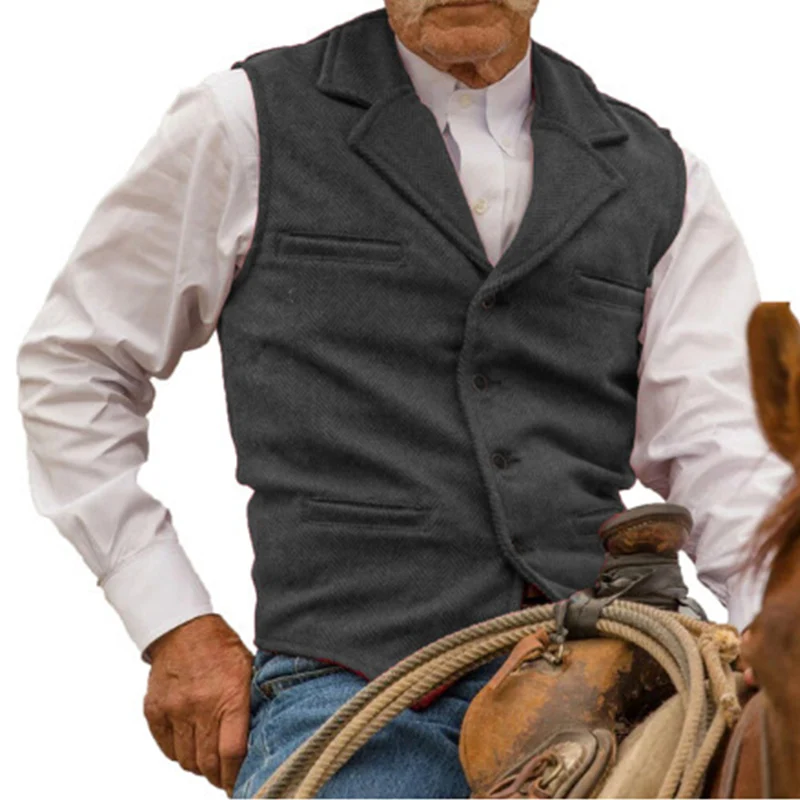Icone™ MensVest - Klassisk Och Elegant Slim Fit Formell Väster För Män