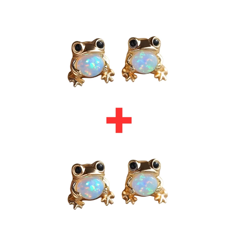 Jewelance™ FrogGem 1+1 GRATIS: Minimalistiska Mode Grod-Gem Örhängen