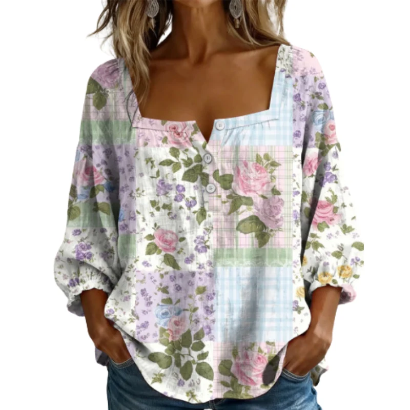 Icone™ SquareTop - Elegant Fyrkantig Urringning Design Avslappnad Topp