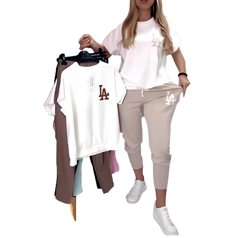 Icone™ ComfyOutfit: Avslappnad Mjuk Andningsbar Daglig Komfort Stilig Outfit Uppsättning