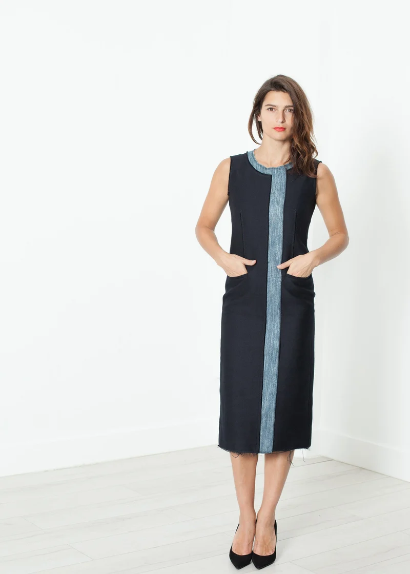 Denim Dress in Denim -UEB