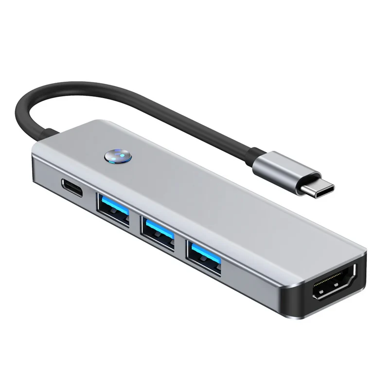 MultiAdapter™ – Universell Multi-Port 5-i-1 USB-C Adapter