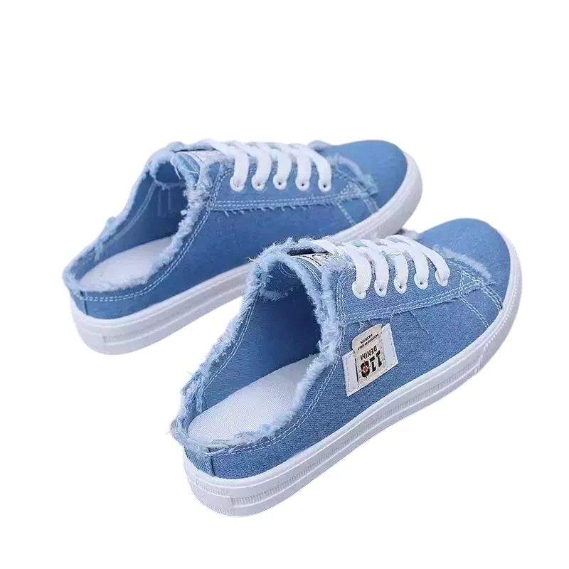 Happy™ DenimSneakers: Lätta Slip-On Bekväma Denim Inspirerade Sneakers