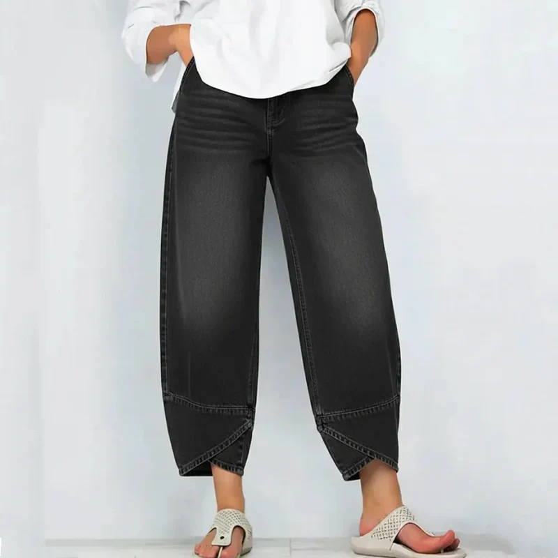 Icone™ UniqueJeans: Unika Asymmetriska Typ Vid Ben Jeans