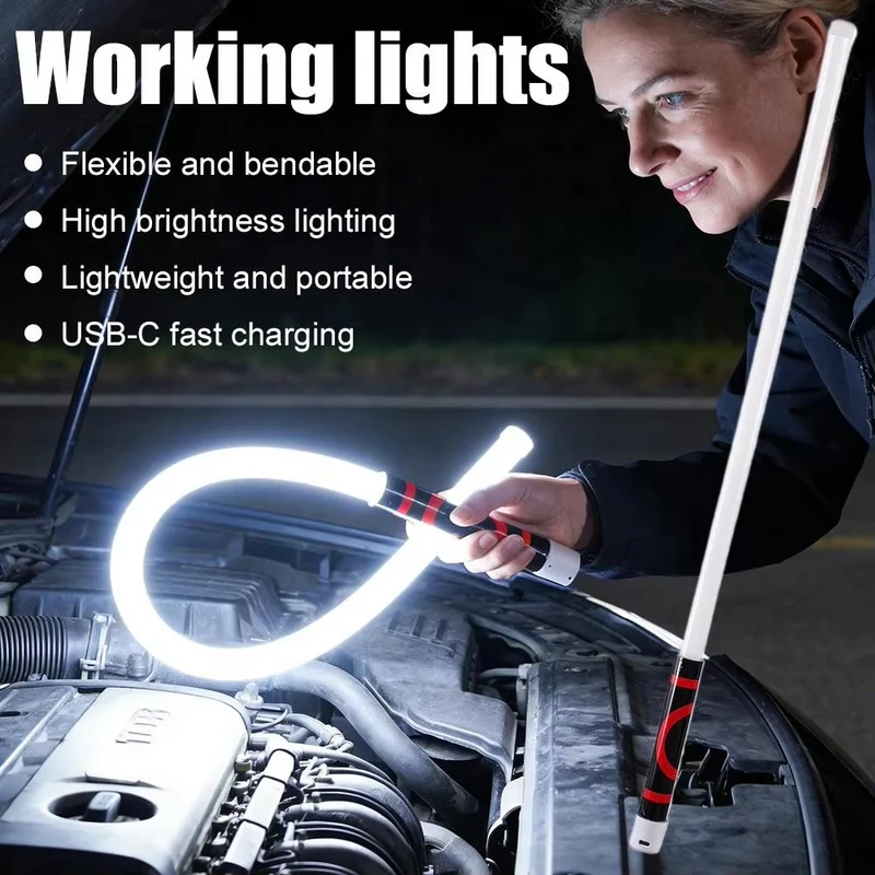 Ledsen™ BeamLight: Uppladdningsbar Belysning Flexibel LED- Ljusstråle
