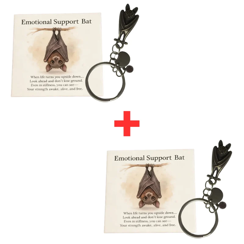 BatKeychain 1+1 GRATIS: Vardaglig Stil Spooky Fladdermus Charm Nyckelring