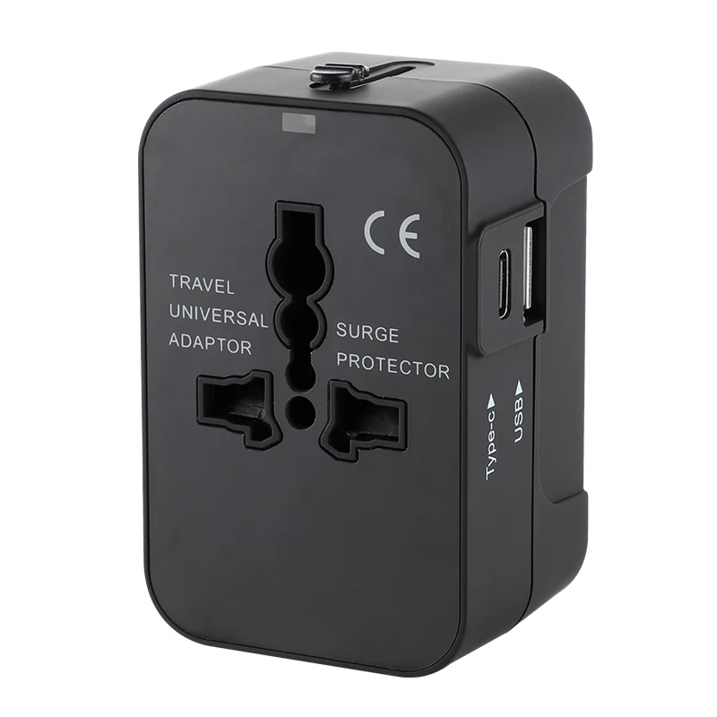 UniversalAdapter - Universell Dubbelport Resekompakt Adapter