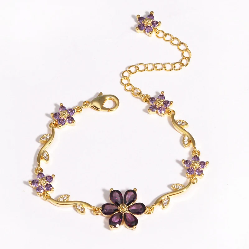 Jewelance™ BlossomBracelet 1+1 GRATIS: Blomma Blomblad Blomster Modearmband