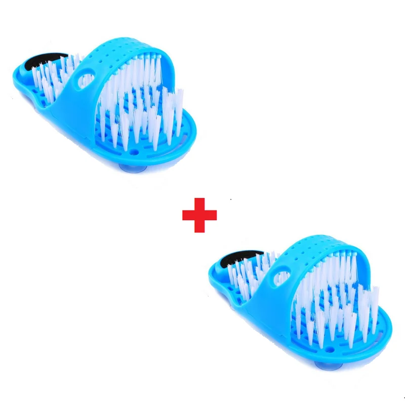 FootBrush™ 1+1 GRATIS: Exfolierande Badtofflor Fot Sugsborste