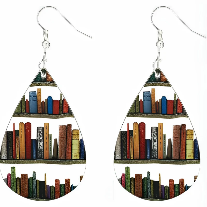 Jewelance™ BookEarrings 1+1 GRATIS: Stiliga Färgglada Retro Bokörhängen