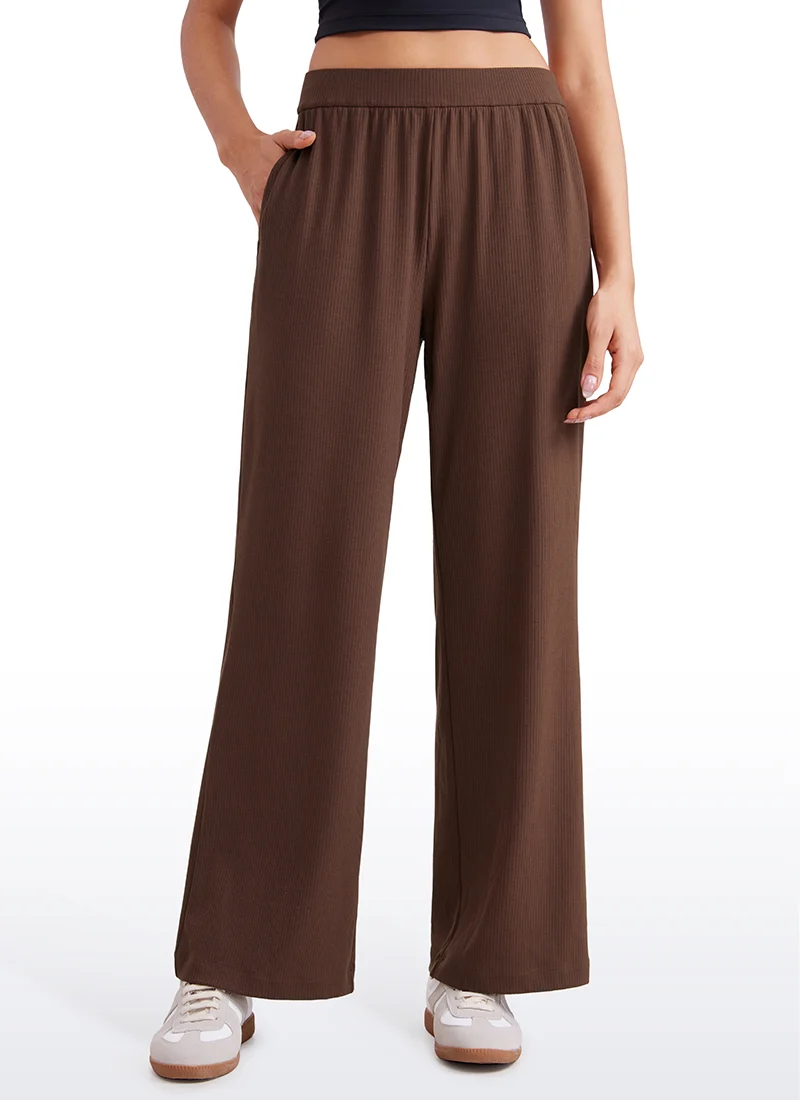 Ribbed High Rise Pocket Sweatpant 30.5"