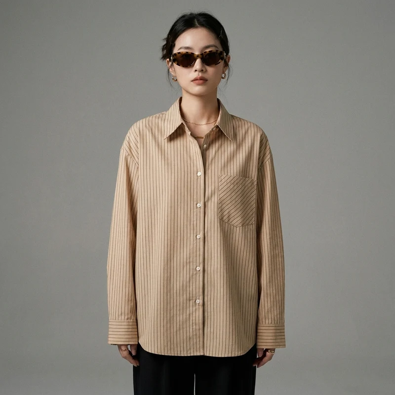Chemise Rayée Décontractée