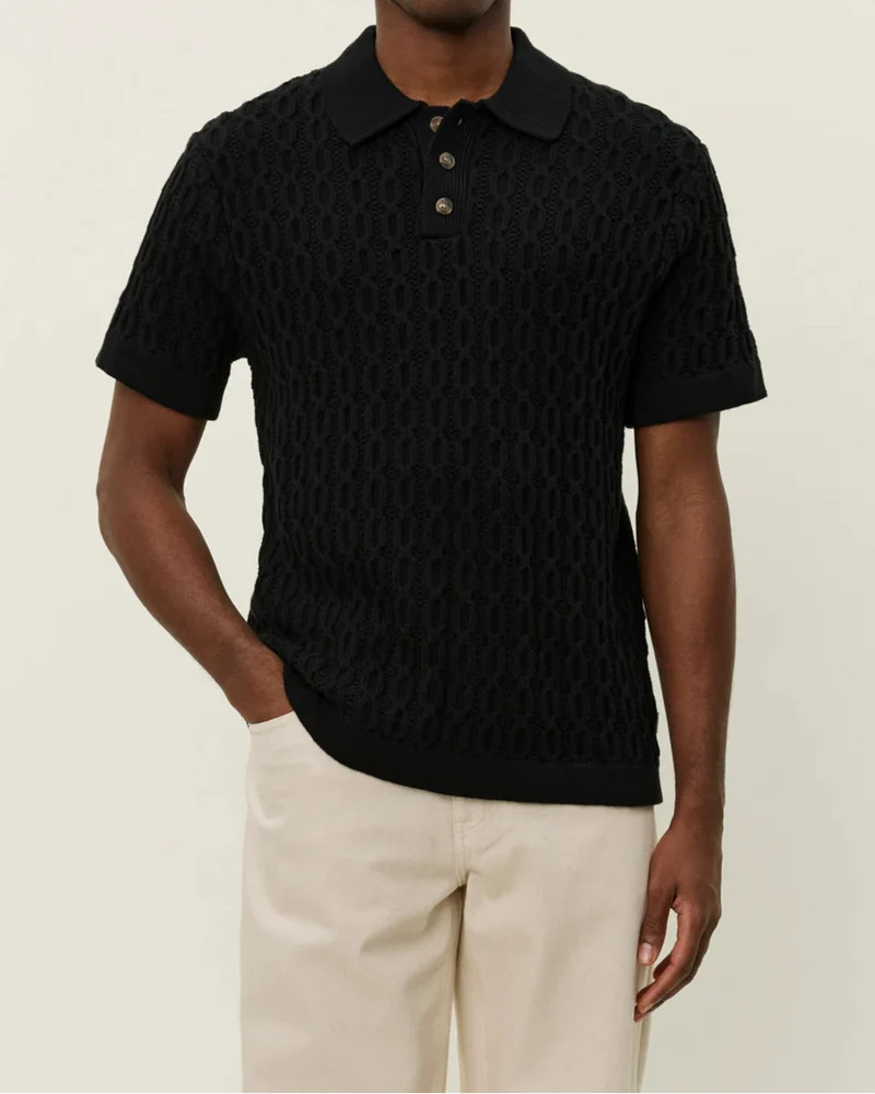 Garrett Knitted Polo Pikétröja