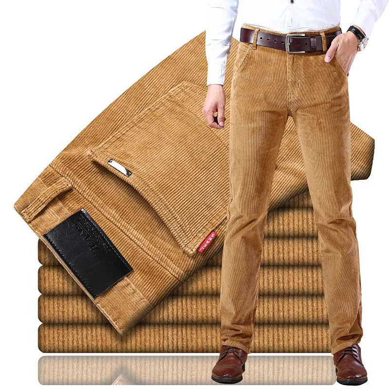 Icone™ ClassicPants: Herrens Casual Banta Fit Klassiska Byxor