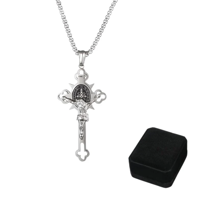 Jewelance™ CrossProtection 1+1 GRATIS: Andligt Skydd Korshänge Halsband Med Presentask