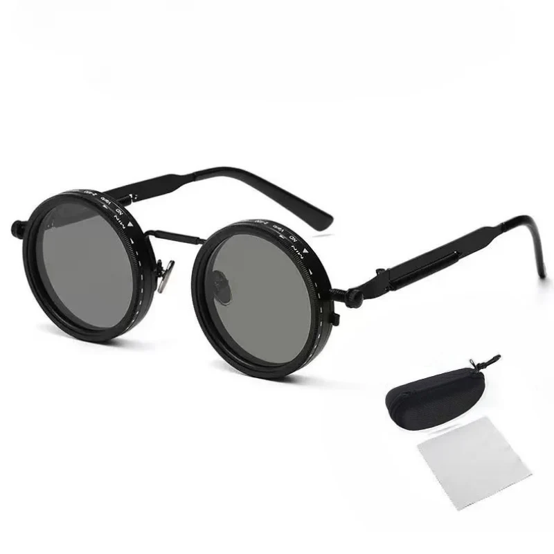 AdjustableSunglass: Starkt Till Svagt Ljus Justerbar Dimningssolglasögon Med Fodral