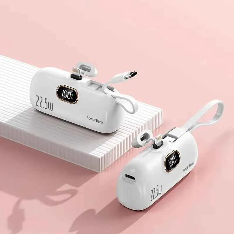 MiniCharge - Modern Snygg Bärbar Dubbla Portar Mini Driva Bank
