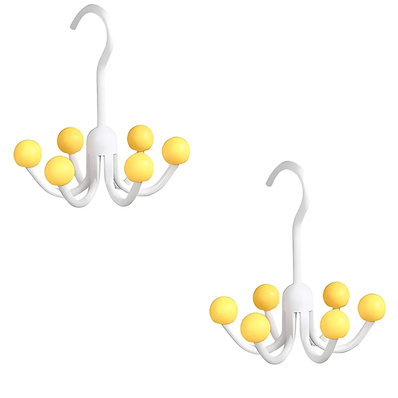 GlideHold® HangerHooks: 360° Vridbar 6 Klor Krokar Garderobs Organiserare Hängare