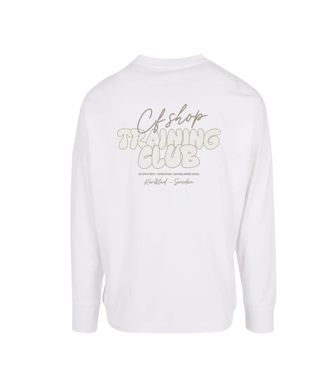 CFSHOP Training Club - Oversize Longsleeve Tee White