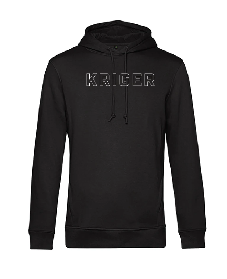 Kriger Training Outline Quote Hoody (Black)