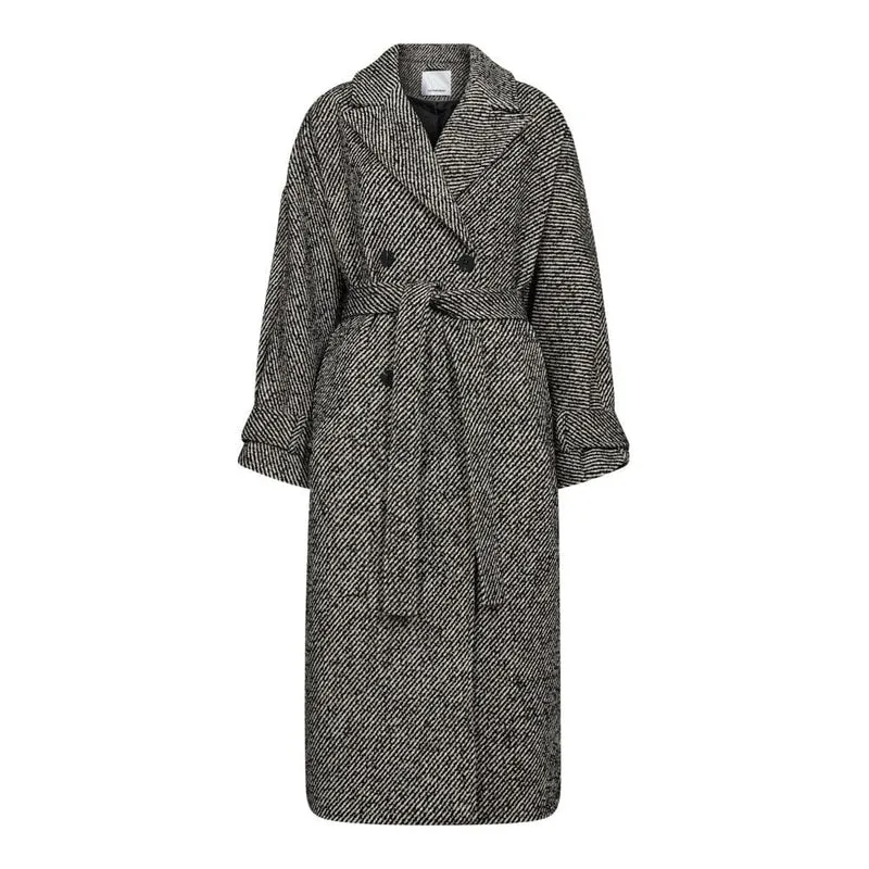 Co´Couture - Claracc Raglan Coat 30331 - 1196 - Offwhite-Black