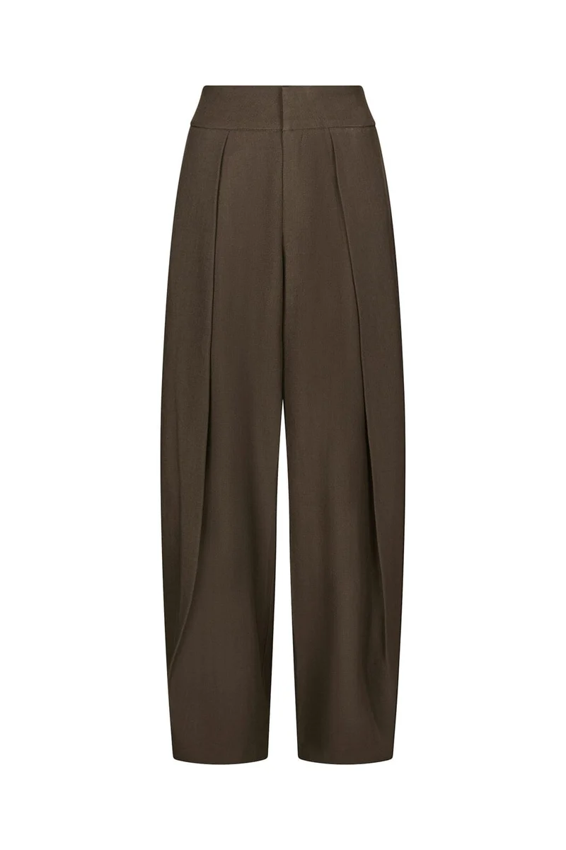 Neo Noir - Lucille Structure Pants 169655 - 676 - Dark Brown