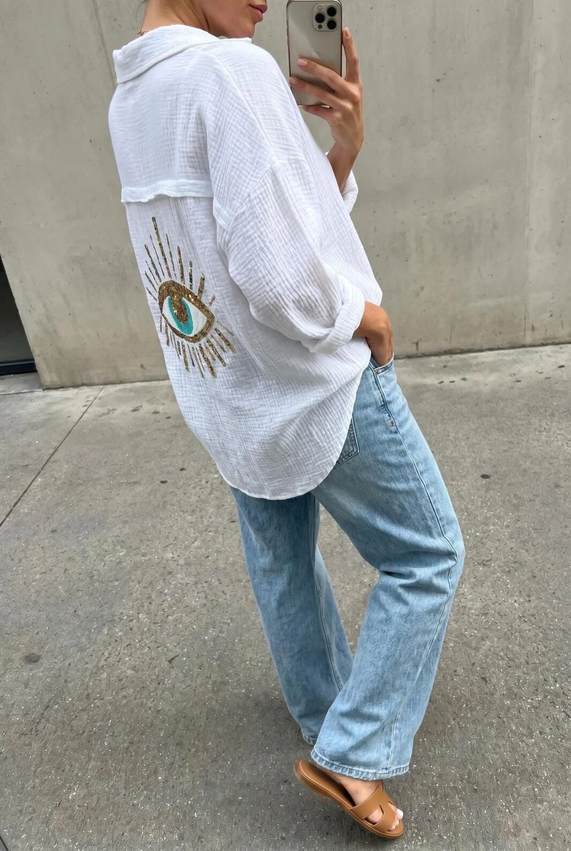 A-bee - Ella Shirt - White