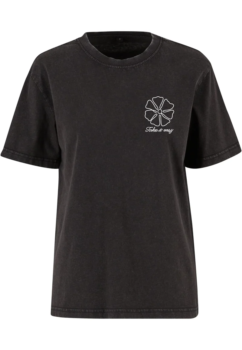 MT One Line Flowers Ladies Vintage Everyday Tee