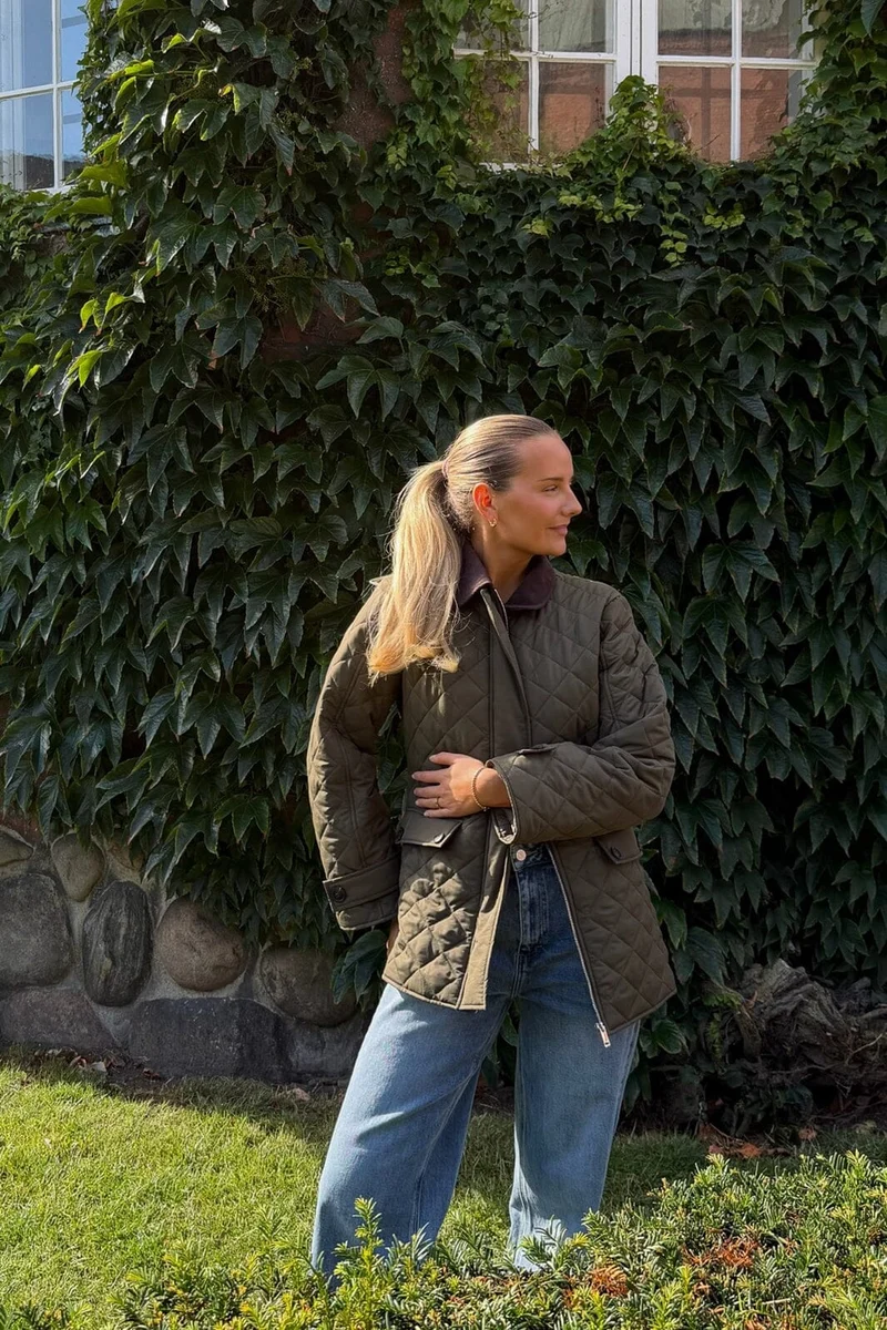 Byic - Sveaic Quilted Jacket A25317 - Army Green