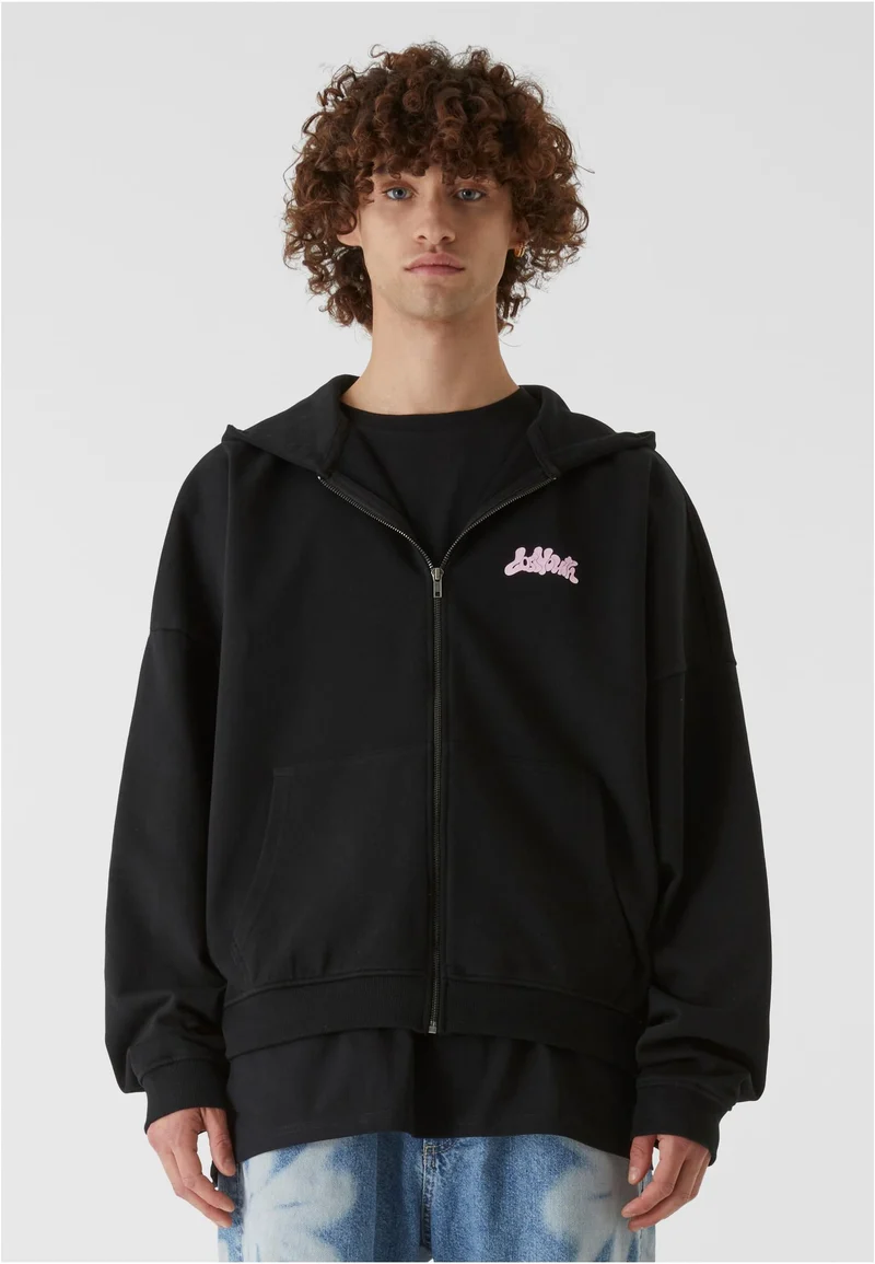 LY Zip Hoody Flower Waves
