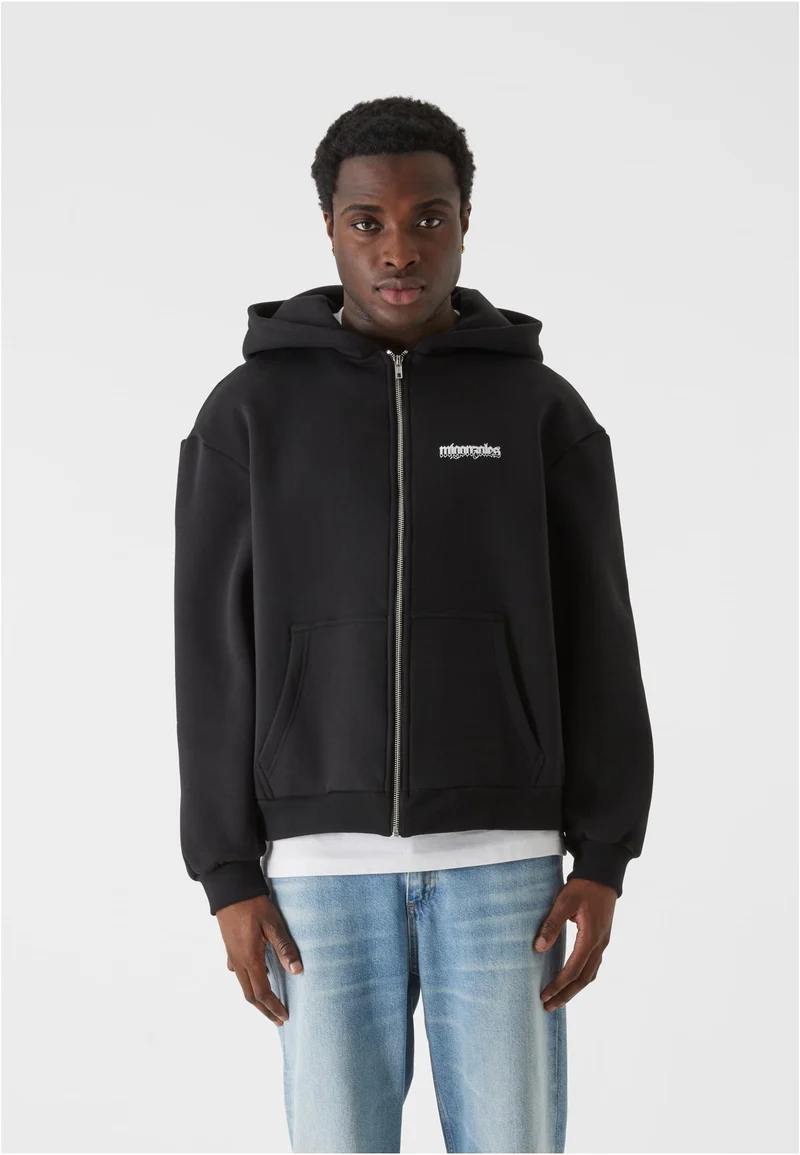 MJG Heavy Oversized Zip Hoody - Burning Wings
