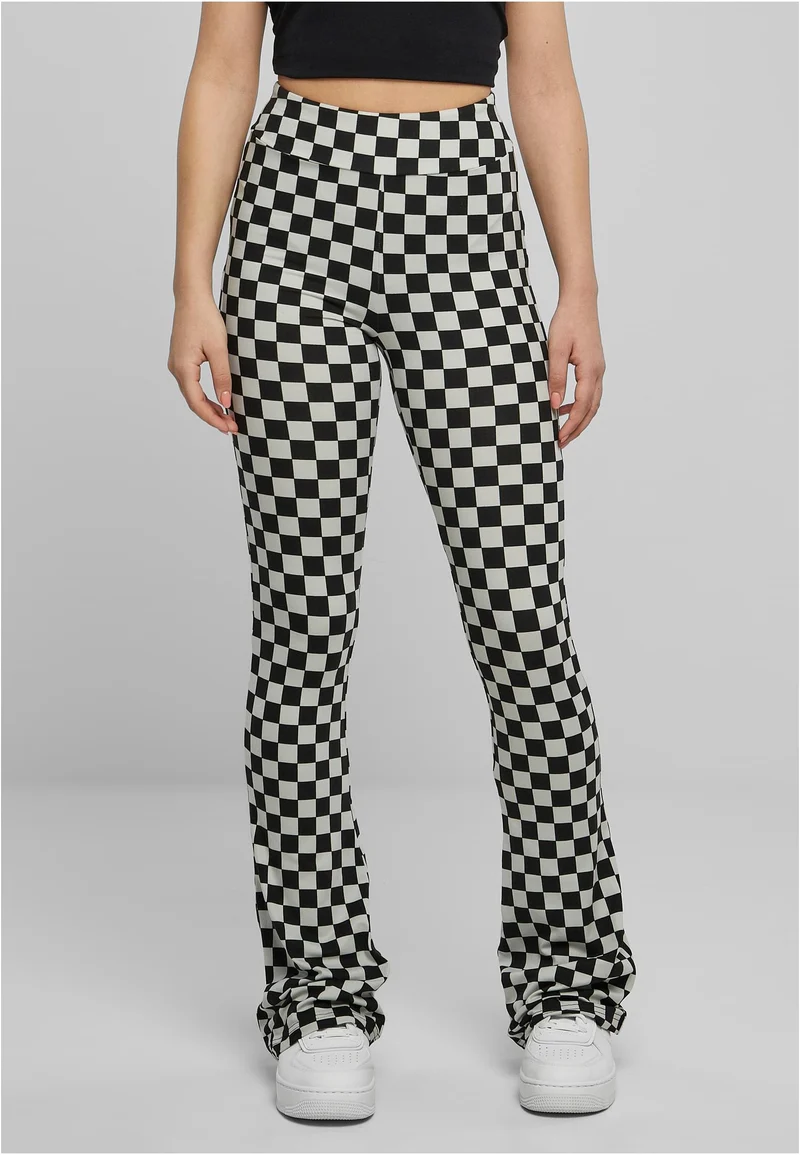 UC Checked Boot Cut Tights
