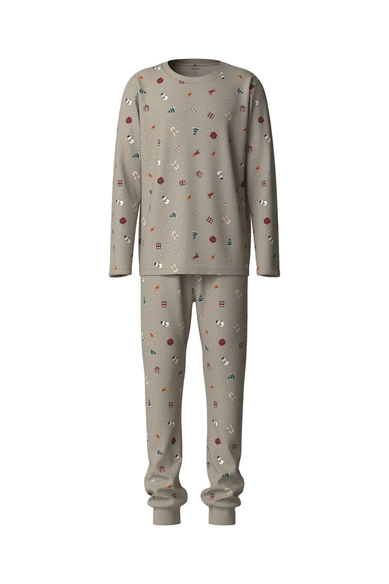 Name It - Nanvismas Ls Nightset - 5160344 Pure Cashmere Christmas