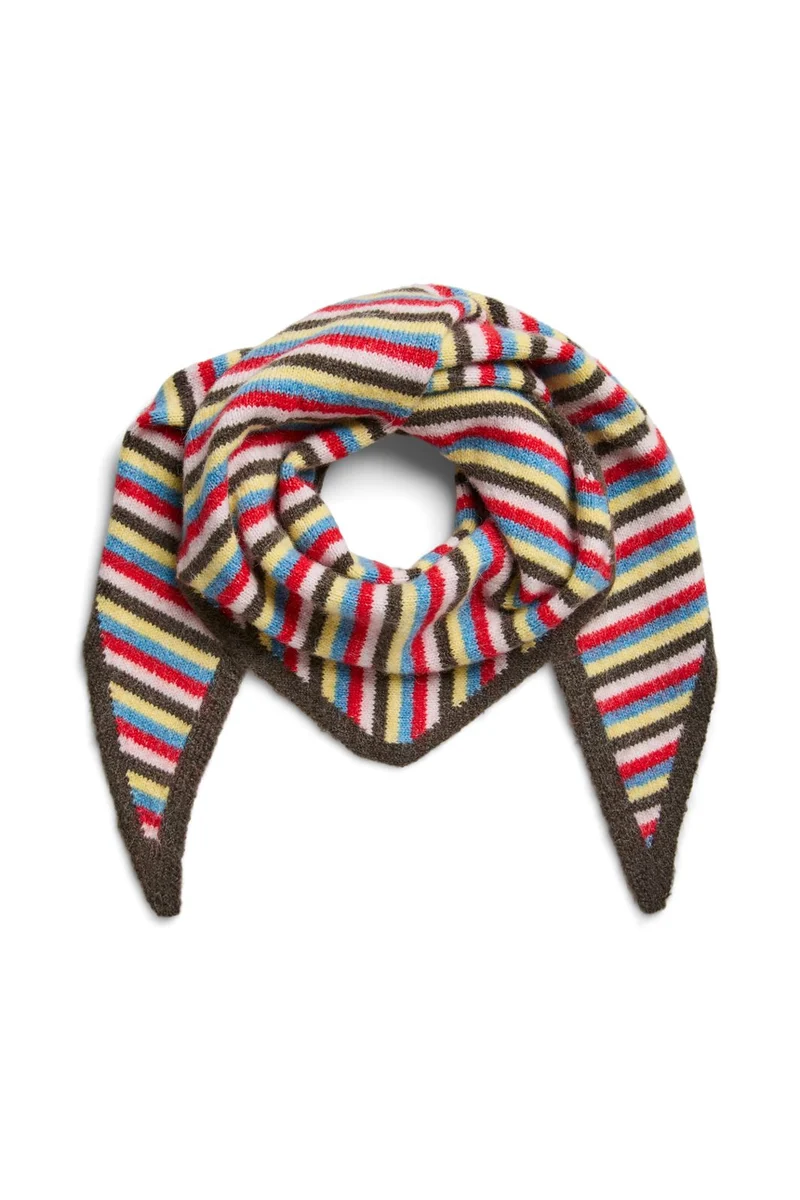 Pieces - Pcada Scarf - 5072811 Flame Scarlet Multi