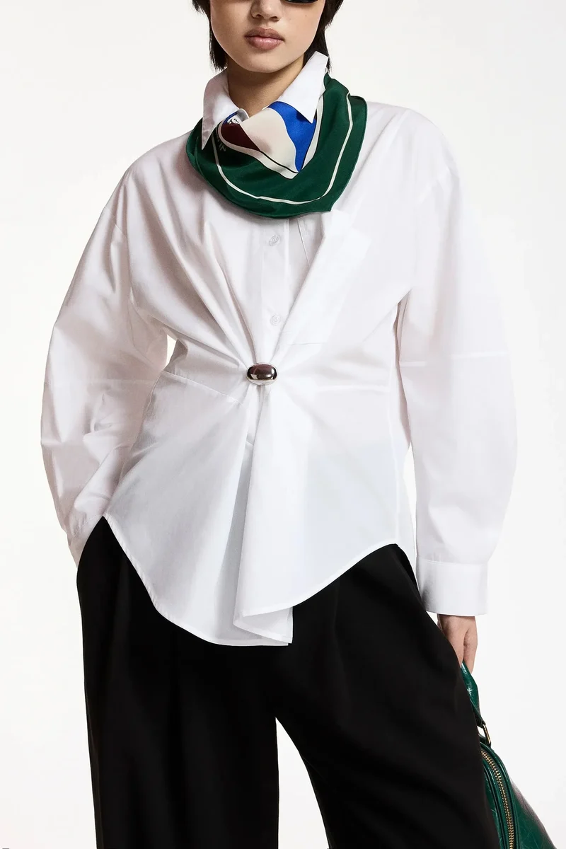 Essentiel Antwerp - Kreative Oversized Shirt - Wh00 White