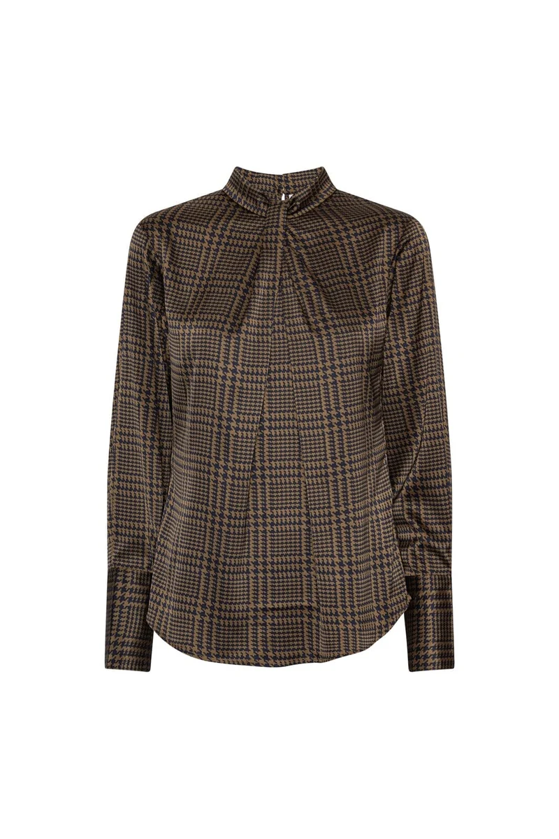 Karmamia - Tara Blouse 2514 - Houndstooth
