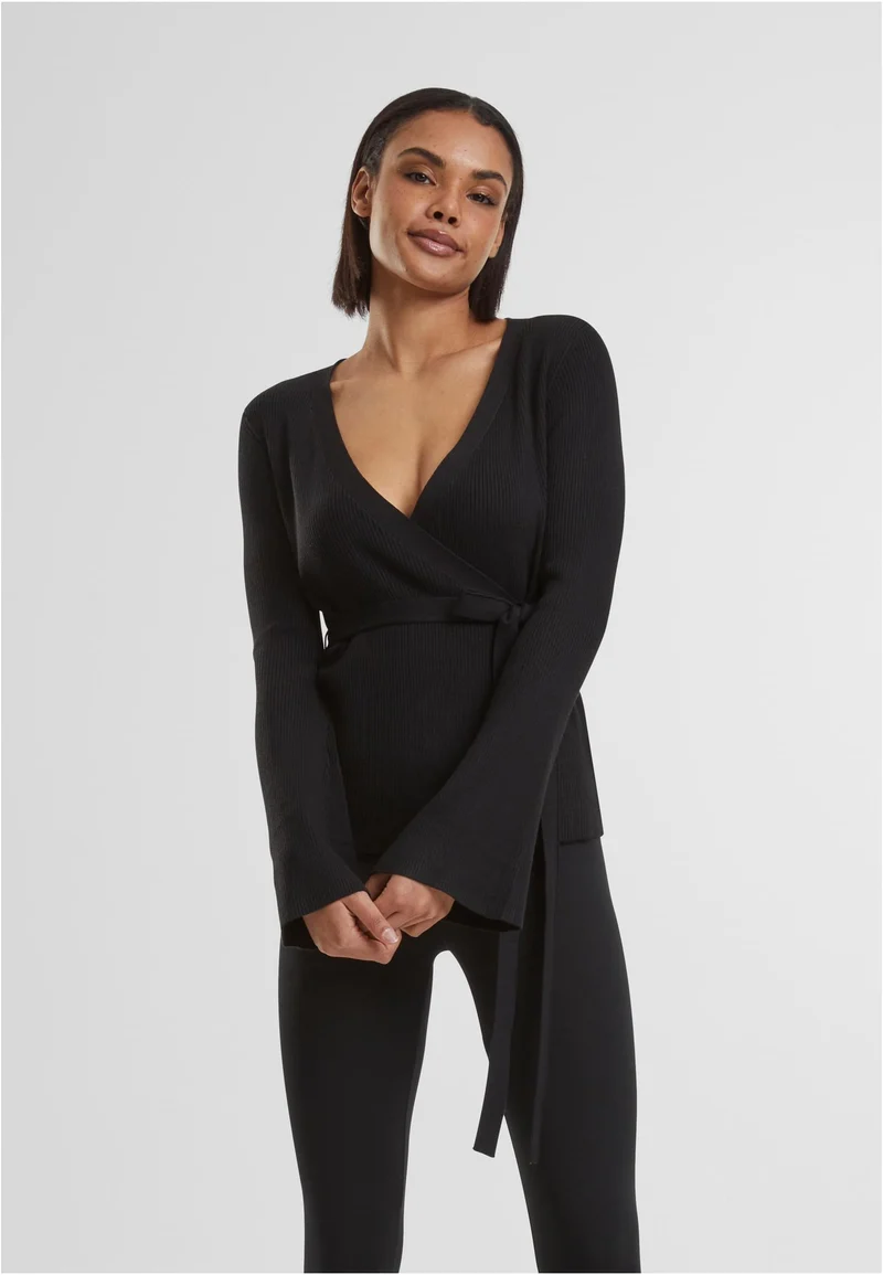 UC Rib Knit Wrapped Cardigan