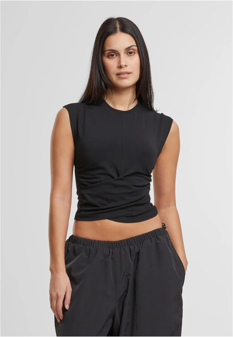 UC Cropped Wrapped Top
