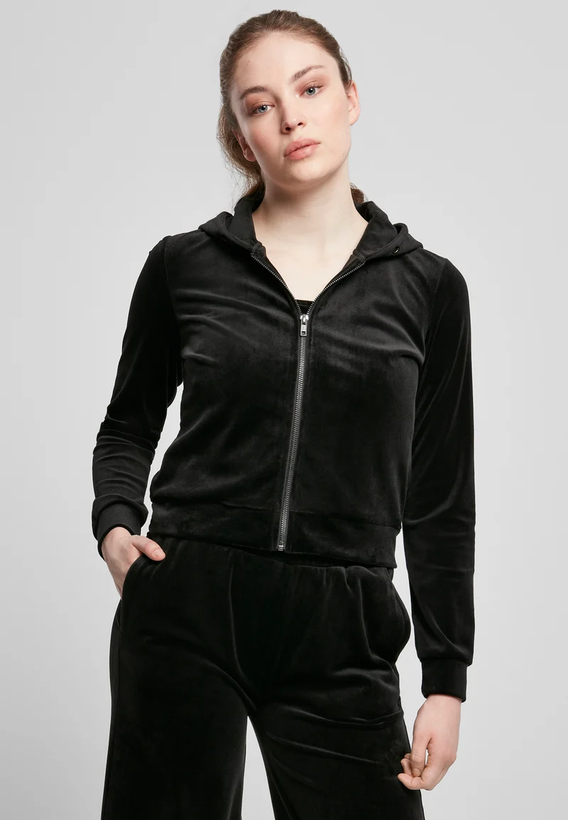 UC Short Velvet Zip Hoody