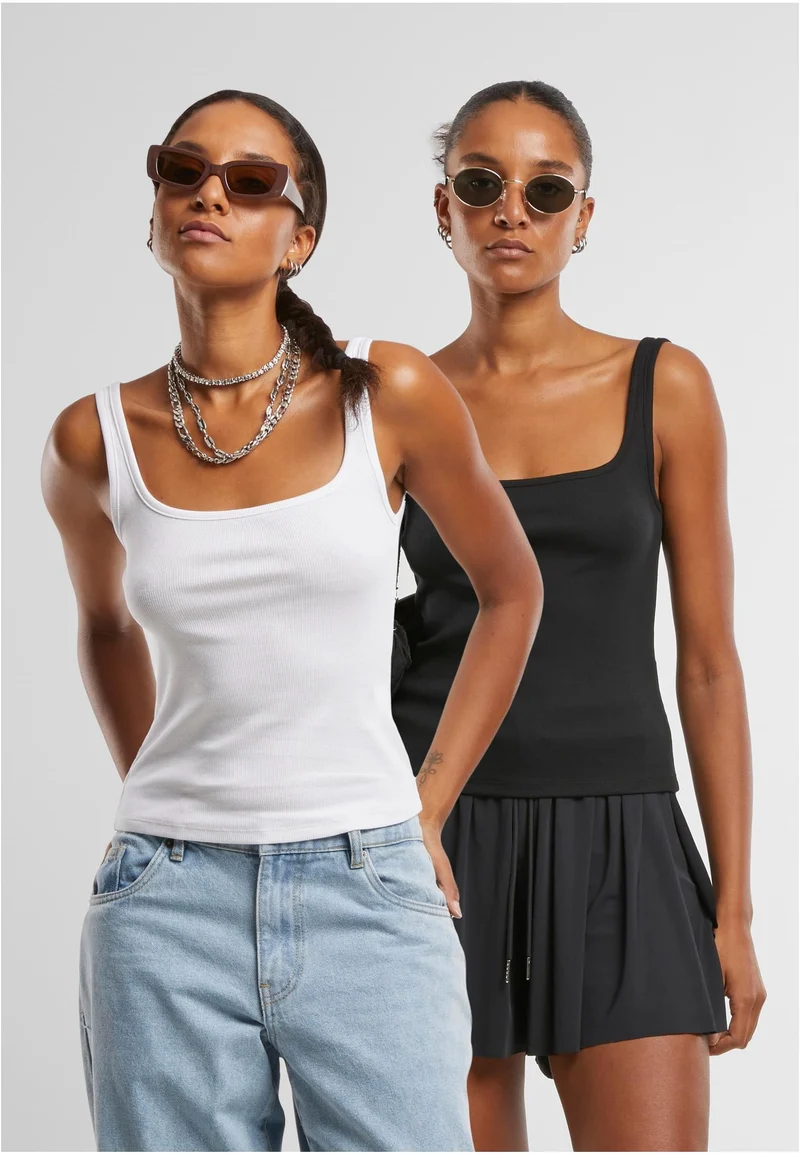 UC Wide Neck Rib Top 2-Pack