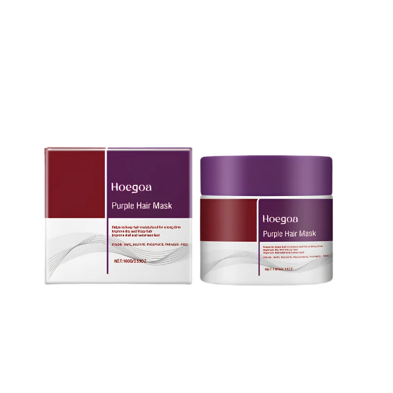 Rose® KeratinMask: Färg Och Djupreparerande Lila Keratintoning Hårmask