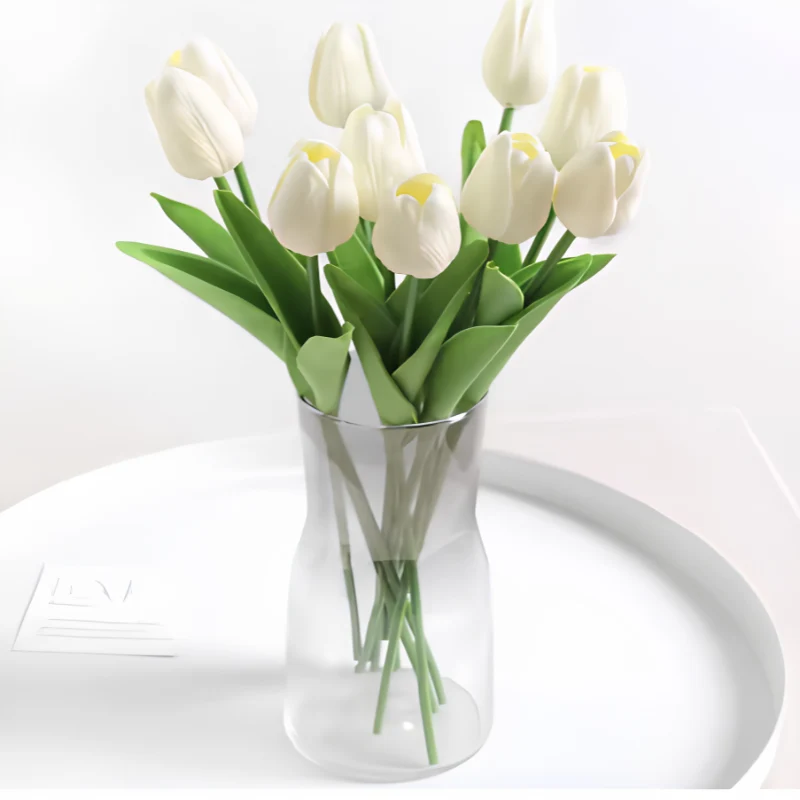 ArtificialTulips: Realistisk Skönhet Konstgjord Blomdekoration Tulpaner Uppsättning