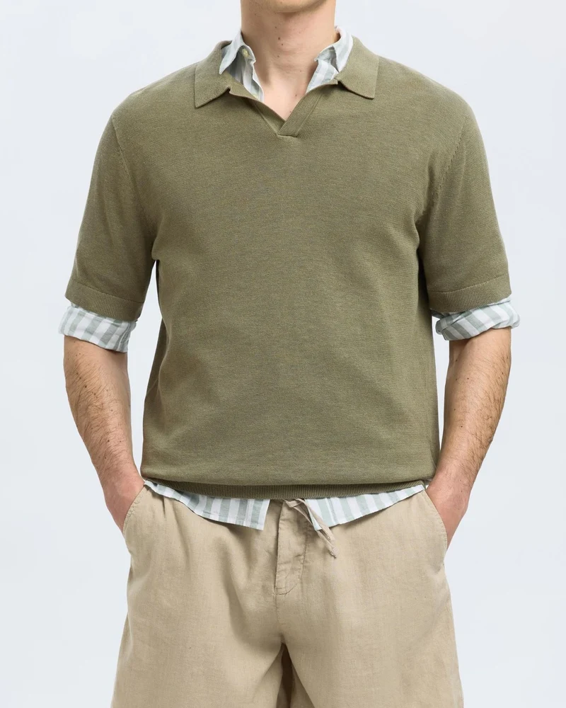 Mattis Linen Blend Pikétröja
