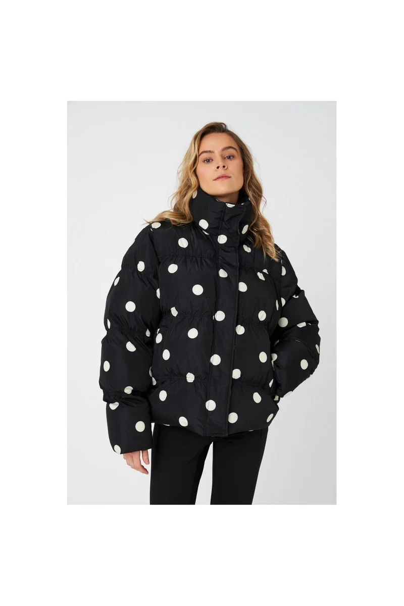 Cras - Valencia Puffer Jacket C387 - 8123 - 8123 Black White Dot