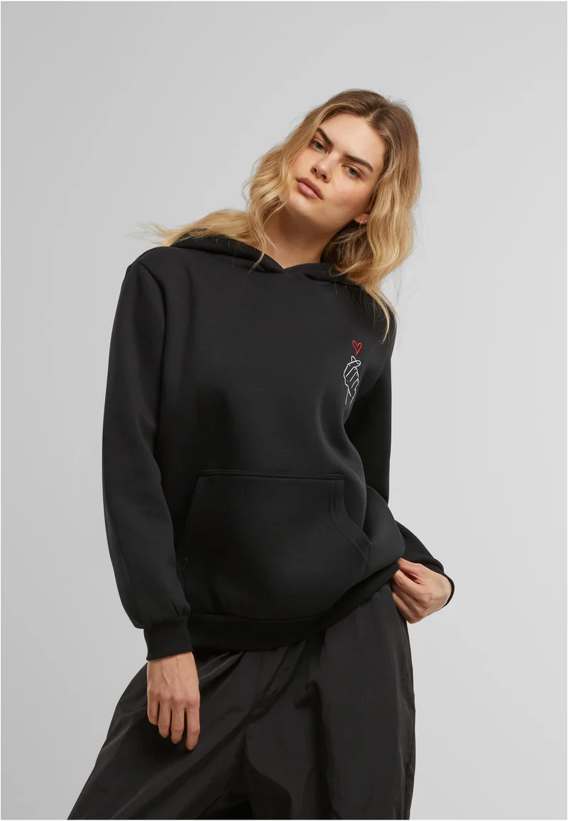 MT K Heart EMB Fluffy Hoody