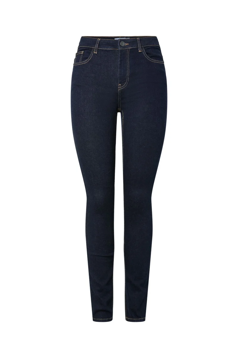 Pieces - Pcdaisy Skinny Jeans - 5039521 Dark Blue Denim Rinse