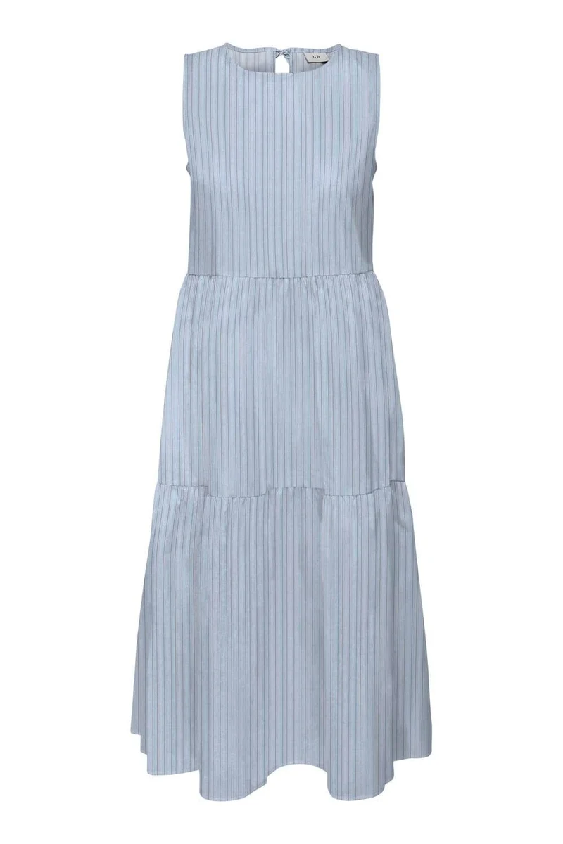 JDY - Jdymio S/L Mididress Dia - 5049598 Cashmere Blue 01-02-26 White & Toasted Coconut