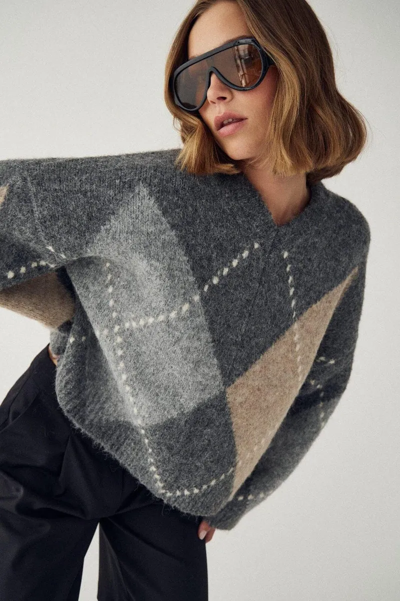 Noella - Lai Knit 14670001 - 507 - Grey Mix